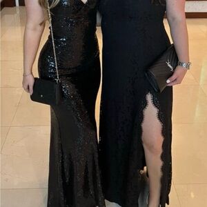 Black Lulus Lace Dress